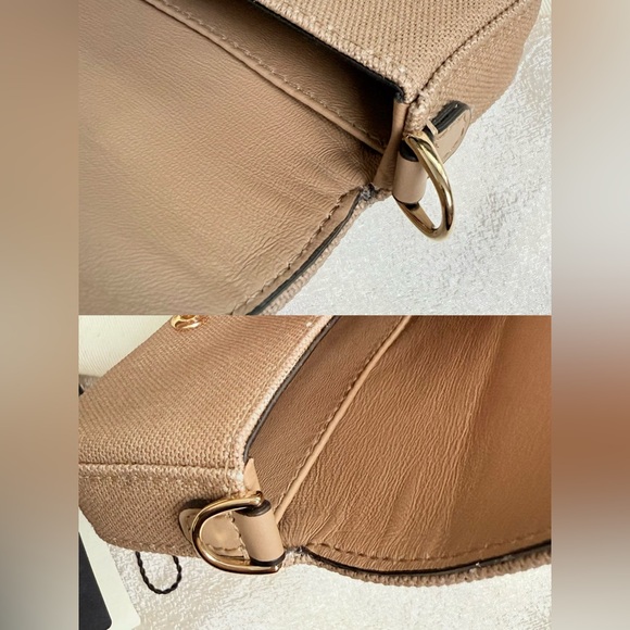 Fendi Kuban Canvas FF Embroidered Nano Baguette Bag Charm Grezzo Multicolor - Picture 15 of 17